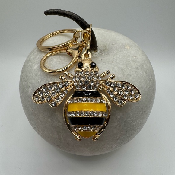 Sparkly Honeybee Keychain - Picture 1 of 8